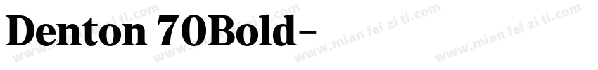 Denton 70Bold字体转换